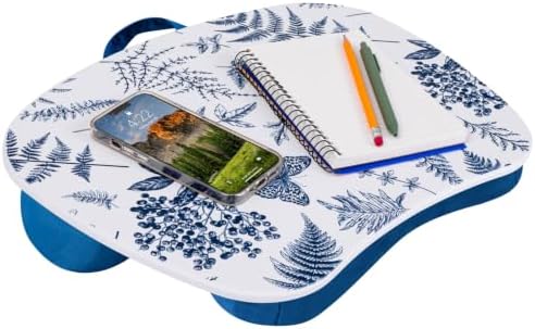 LAPGEAR MyStyle Lap Desk – Blue Garden, Fits 15.6” Laptops