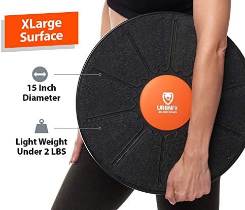 URBNFit Standing Desk Balance Board – Balancing Board for Under Desk- Exercise Balance Stability Trainer, Helps Increase Strength and Flexibility, Full Body Exercise - Office Wobble Boards – 15 Inch