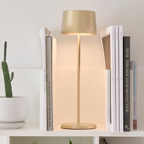 Zafferano, Olivia Pro, Rechargeable Cordless Table Lamp, Satin Brass