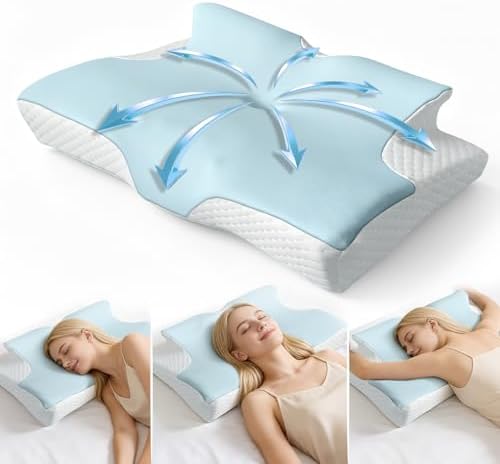 Pain Relief Cervical Neck Pillow, Ergonomic Contour