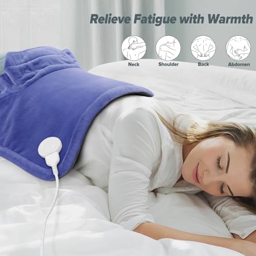 Heating Pad for Neck Shoulder, 3X Deeper Pain Relief, Women Men Gifts