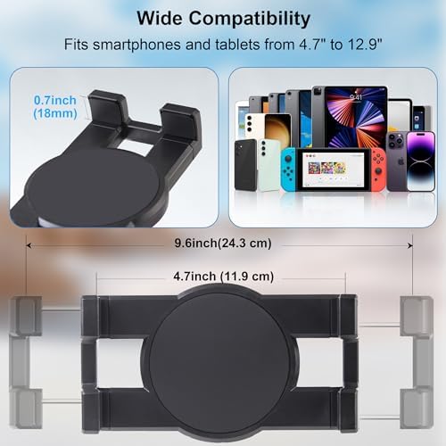 iPad Under Cabinet Mount, Kitchen Tablet Holder, iPad Desk Mount with Clamp