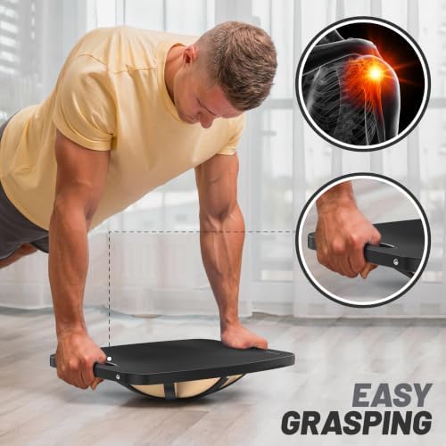 Advanced Wood Balance Board, Table Balance Board, Office Swing Board, for Physical Therapy, Fast Fitness Training and Outdoor Sports Balance Training Device
