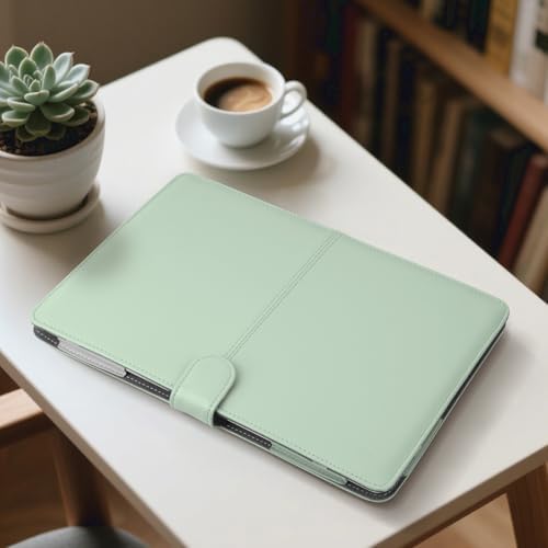 MOSISO PU Leather Sleeve Case Compatible with MacBook Air 13.6 inch
