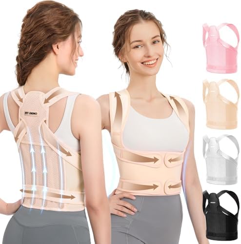Fit Geno Posture Corrector for Women & Men, Back Shoulder Support Brace