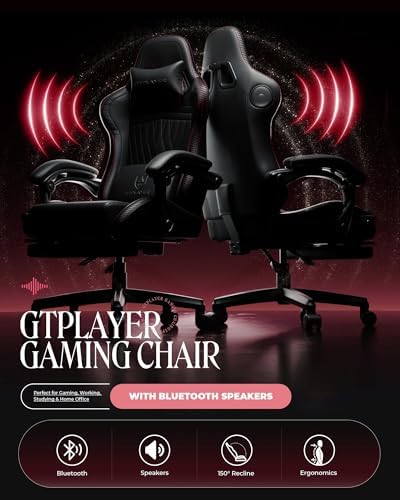 GTPLAYER Gaming Chair, Comfort Computer Office Chair for Adults, Red