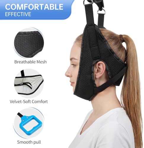 Neck Stretcher Over Door, Cervical Traction Device Quick-Release