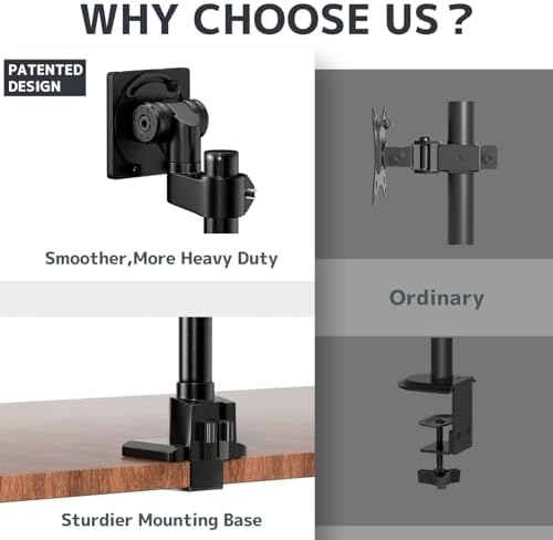 24-57'' Ultrawide Monitor Desk Mount, Aluminum Heavy Duty Monitor Arm