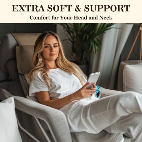 Recliner Headrest Pillow, Adjustable Comfort Neck & Head Support Pillow