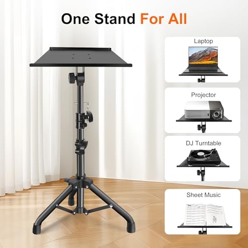 Ramzi Projector Stand,Projector Laptop Stand Tripod Laptop Tripod Stand