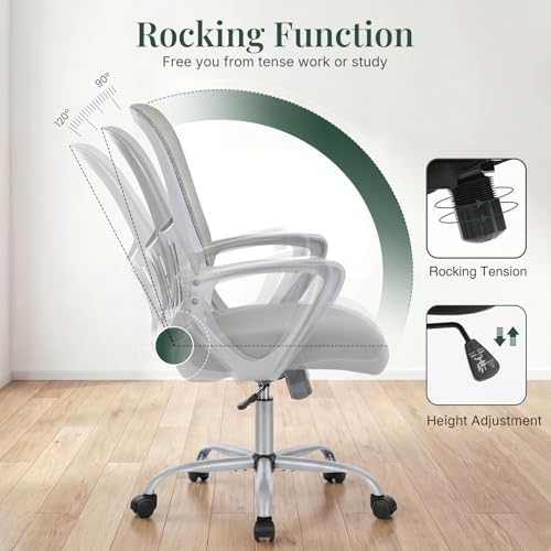 Home Office Desk Chair, Lumbar Support, Mesh Back Computer Chair