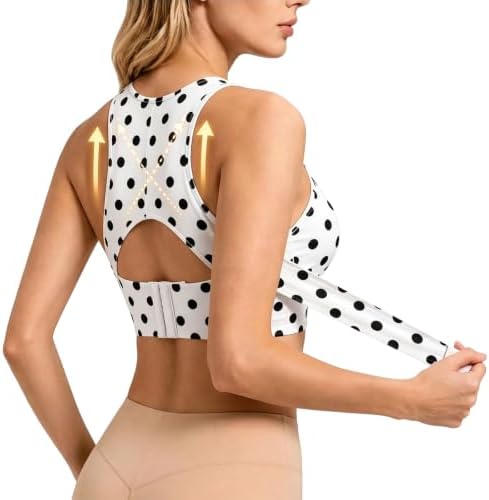 Posture Support Bras for Older Women Front Closure Crossback Wireless Bra Seamless Full Coverage Push Up Bralettes