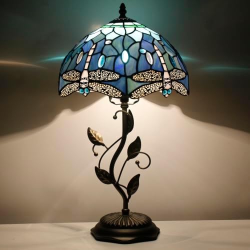 Tiffany Lamp Blue Dragonfly Stained Glass Table Lamp