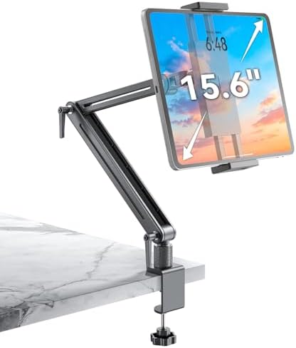 Jakeko 15.6" Portable Monitor Stand Tablet Arm Mount Holder Built-in Wrench