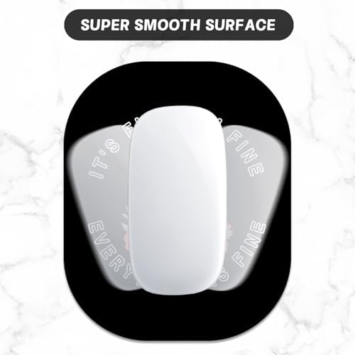 Small Mouse Pad, 6 x 7 Inch, Oval Mini Mouse Pad with Non-Slip Rubber Base for Laptop Wireless Mouse Keyboard Tray Mousepad, Funny Skeleton Man