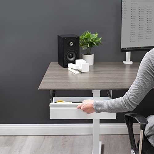 VIVO White 16 x 9 inch Under Desk Slide Out Drawer, DESK-AC03A-W