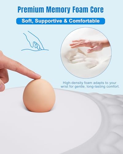 Ergonomic Mouse Pad with Sloped Memory Foam Wrist Rest