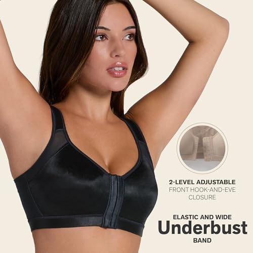 Leonisa Multi-Functional – Posture Corrector Bra Wireless Front Closure Bra for Women Full Coverage