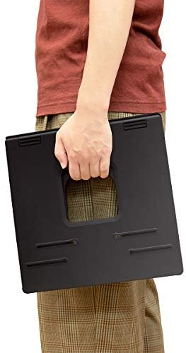 LogiLink AA0133 Notebook Stand with Smartphone Holders, Suitable for 10-15.6 Inch Laptops and Tablets, Black