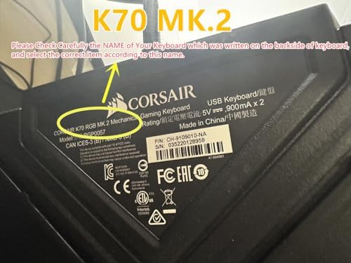 New Wrist Rest Pad Palm Protection Support for Corsair K70 RGB MK.2 Mechanical Gaming Keyboard(K70 MK.2 (Black))