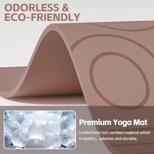 PAIDU Large Yoga Mat 72"x36"x10mm Non-Slip Exercise Mat for Home Gym Studio