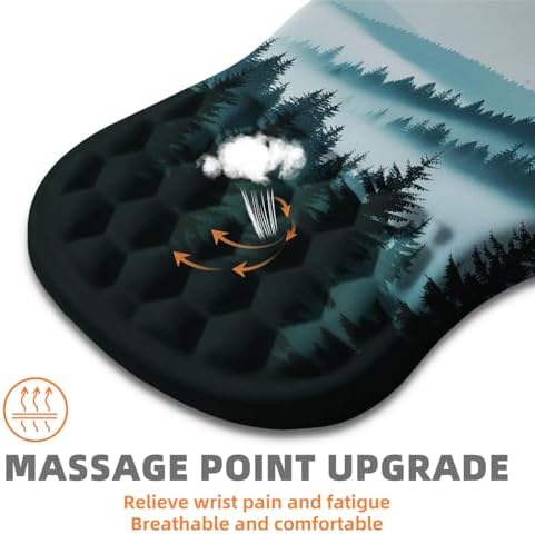 Ergonomic Mouse Pad Wrist Support for Carpal Tunnel Pain Relief