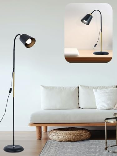 Floor Reading Lamp, Adjustable Height Bendable Short Standing Corner Lamps