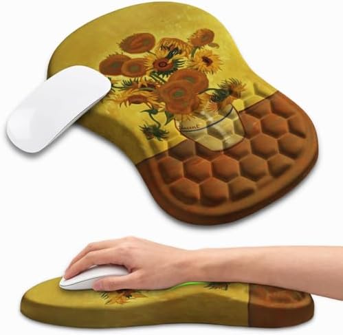 Ergonomic Mouse Pad Wrist Support for Carpal Tunnel Pain Relief