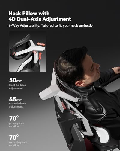 AutoFull G7 Gaming Chair - 3-Zone Lumbar, 22-Point Adjustment, Breathable Mesh, Custom Backplate, 720° Armrests, BIFMA Certified Ergonomic, 140° Recline, IGR Certified, Niko Endorsed - Black