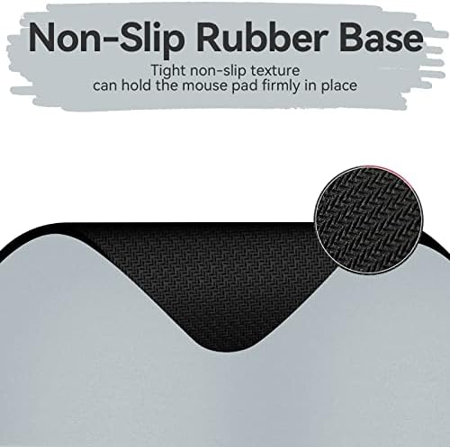 Small Rectangular Mouse pad Shop,only Takes up Mouse Space, Universal mini Mouse pad Portable Waterproof, with Non-Slip Glue Base, Gray 5X6 inches,