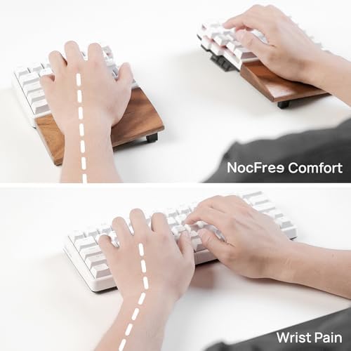 Lite Wireless Split Keyboard Mechanical - Linear Switches, RGB, Foam, Hot Swappable, Compact 60% Layout, PBT Keycaps Programmable for Mac & Windows Black