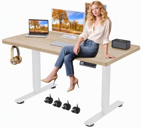 Hmimi 63'' ×24'' Height Adjustable Electric Standing Desk