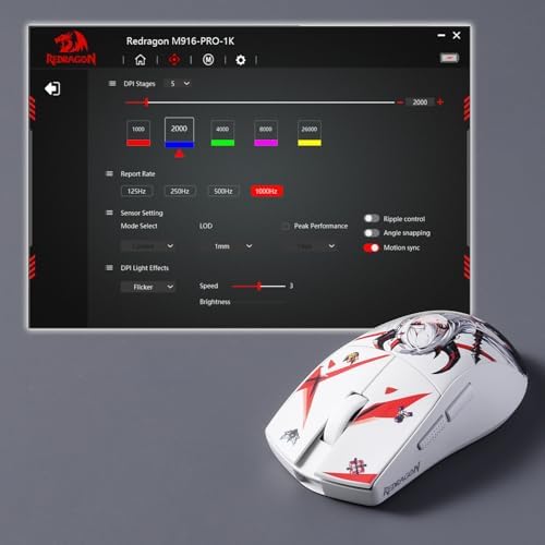 Redragon M916AK Wireless 42G Ultra-Light Mouse 26K DPI Remapping Keys