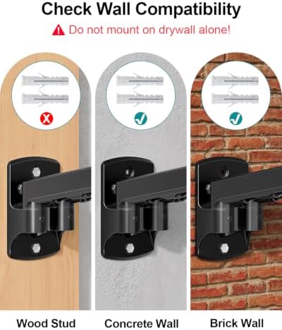 MOUNT PRO Dual Monitor Wall Mount for Max 32" Screens, Up to 19.8lbs Each