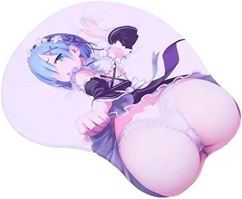 PP 3D Anime Mouse Pads with Wrist Rest Gaming Oppai Mousepads 2Way Skin