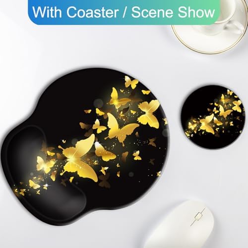 Ergonomic Mouse Pad with Wrist Rest Support,Gel Mouse Pads for Desk