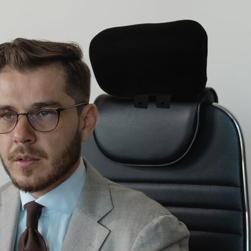 Cabilock Adjustable Office Chair Headrest Attachment Neck Support with Breathable Mesh Attachable Computer Chair Head Pillow for Office Desk and Home 10.62 x 6.29 x 1.18in，Clip-on Design