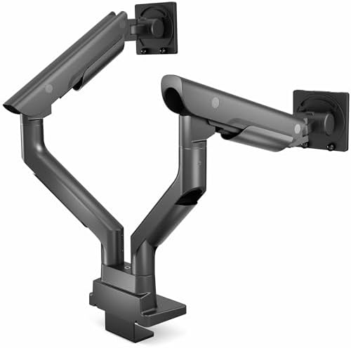 VIVO PRO Premium Black Dual Ultrawide Desk Mount, 24-38" Screen, PRO-ST245B