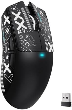 ATTACK SHARK X11 SE Tri Mode Lightweight Wireless Gaming Mouse - Black+Tape