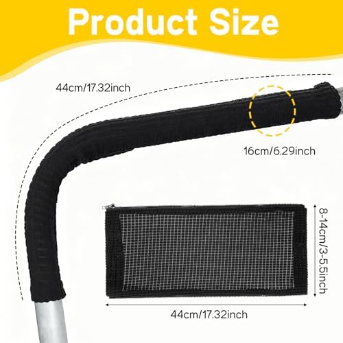 2pcs Office Chair Armrest Covers, Arm Rest Covers for Office Chair,with Zipper, Stretchable Chairs Arm Pads, Black Armrest Cover for Chairs