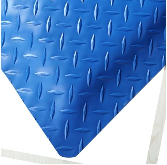 1 Pack Odorless Anti-Fatigue Mat Anti-Static Anti-Fatigue Inline Foot Mat (Blue,0.9Mx0.6Mx20mm)