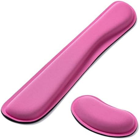Hoewina Keyboard Wrist Rest,Ergonomic Wrist Support for Keyboard,Rose Red