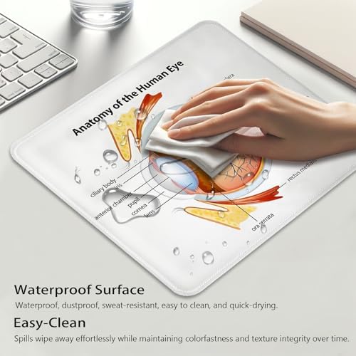 Human Eye Anatomy Science Mouse Pad, Nerves Graphic Durable Desk Mat