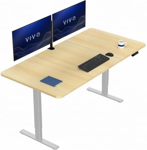 VIVO Light Wood 71 x 36 in Standing Desk, DESK-KIT-1G7C-36