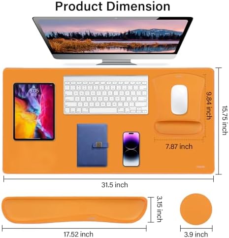 MOSISO Keyboard Mouse Pad Set, Large Gaming Mousepad&Keyboard Wrist Rest