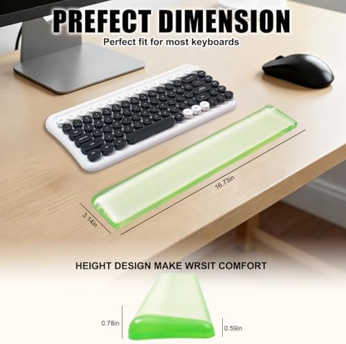 Keyboard Wrist Rest,Gel Wrist Rest for Keyboard-Green Wrist Rest
