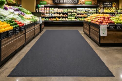 Guardian 24061001 Soft Step Anti-Fatigue Floor Mat, Vinyl, 6'x 10', Black