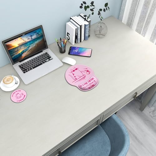 Ergonomic Mouse Pad with Wrist Rest Support,Gel Mouse Pads for Desk