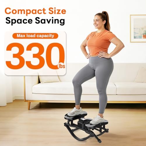 ERGOLIFE Rock Stepper Side to Side, Rocking Stair Stepper for Home Exercise