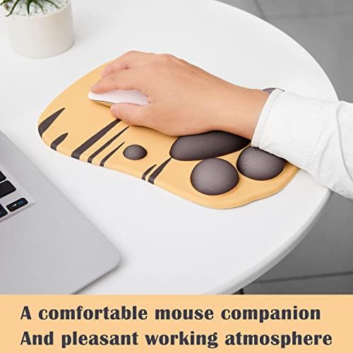 Cat Paw Mouse Pad, Ergonomic Mouse Mat with Wrist Support